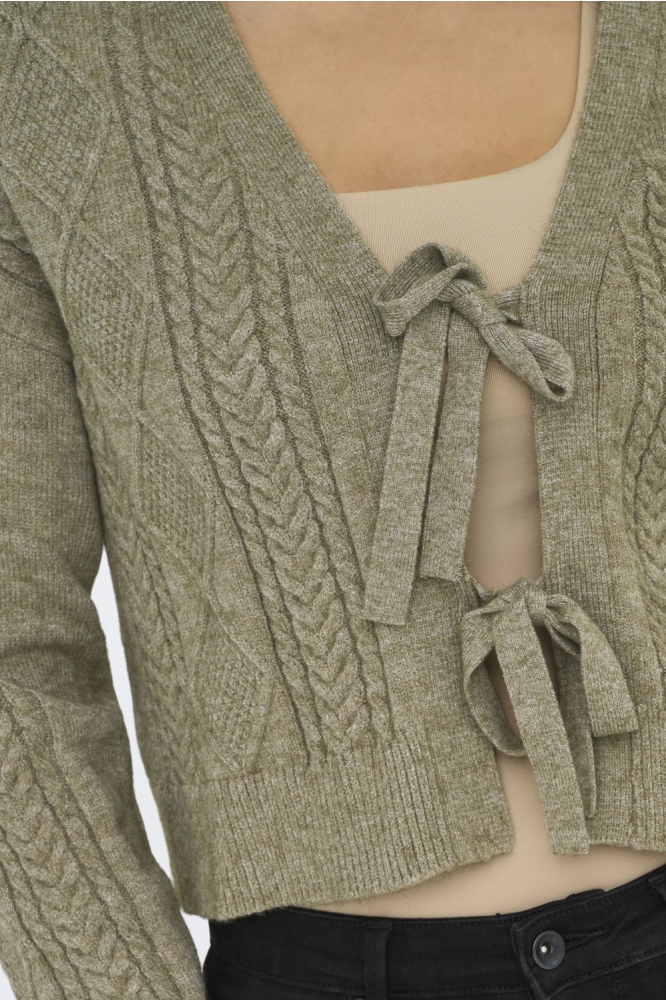 ONLFIA LIFE LS STRING CARDIGAN KNT 15322412 CUB/ W. MELANGE